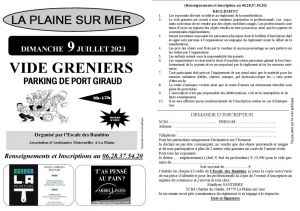 VIDE GRENIERS PORT GIRAUD