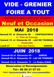 Foire à tout - Vide-grenier - Brocante