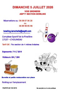Vide greniers de l'ASPTT section bowling