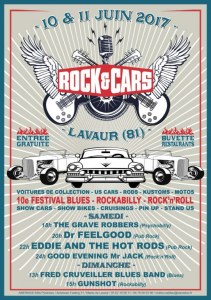 Festival ROCK’&’CARS à Lavaur (81) les 10 et 11 juin 2017