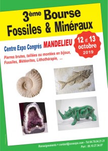 3 ème Bourse aux Minéraux, Fossiles et Lithothérapie de MANDELIEU la Napoule