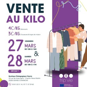 Vente au kilo de vêtements et chaussures