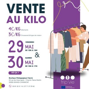 Vente au kilo de vêtements et chaussures
