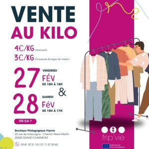 Vente au kilo de vêtements et chaussures