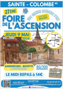 27ème foire de l’ascension à sainte colombe