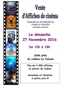 Vente d'affiches de cinéma