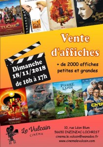 Vente d'affiches de cinema