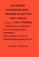 Vide grenier ump petanque