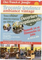OUVERTURE EXCEPTIONNELLE CHEZ JENNIFER ET FRANCK BROCANTE TENDANCE
