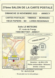 37eme Salon de la Carte Postale et toutes collections
