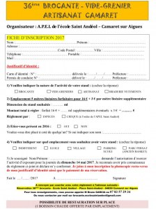 Camaret sur Aigues - 36ème Brocante vide grenier