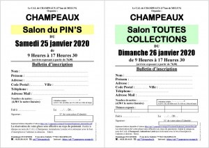 Salon du Pin's le 25/01/2020 à CHAMPEAUX (77)