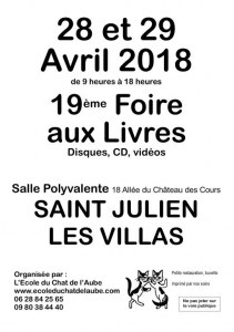 19 ème Foire aux Livres, disques, CD, DVD