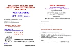 Vide greniers de l'ASPTT section bowling