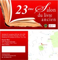 23e salon du livre ancien