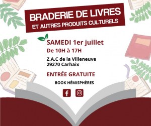 Braderie de livres et autres produits culturels