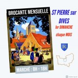 Marché mensuel d'Antiquités-Brocante de St PIERRE en AUGE