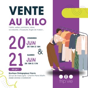 Vente au kilo de vêtements