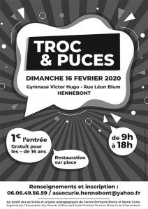 10ème troc et puces de l'école Pierre et Marie CURIE HENNEBONT