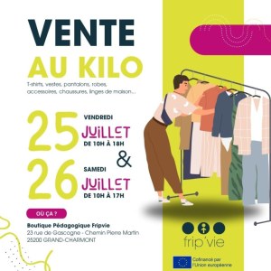 Vente au kilo de vêtements