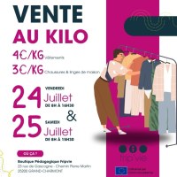 Vente au kilo de vêtements et chaussures