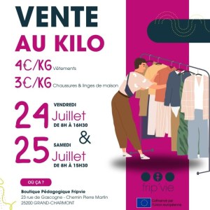 Vente au kilo de vêtements et chaussures