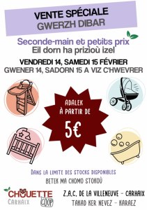 Vente spéciale de puériculture reconditionnée