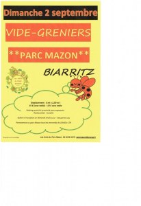 Vide-greniers 2018 du parc Mazon Biarritz