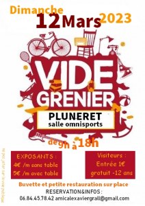 Vide grenier organisé par l'amicale de l'école Xavier Grall