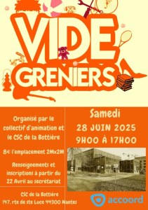 Vide grenier du CSc de la Bottière