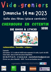 Vide greniers dimanche 14 mai 2023 cherbourg