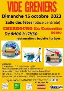 Vide greniers Dimanche 15 octobre 2023
