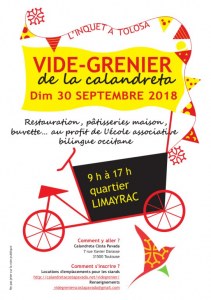 Vide-Greniers Calandreta - QuartierLimayrac - Inquet a Tolosa à Toulouse