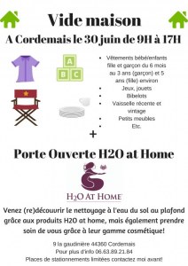 Vide maison et Porte Ouverte H2O at home