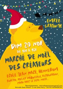 5eme Marché de Noël des créateurs de l'école Jean Macé